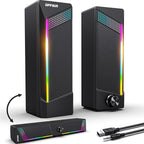 Computer Speakers, 2 in 1 PC Speaker, Gaming Speakers by OFFSIR