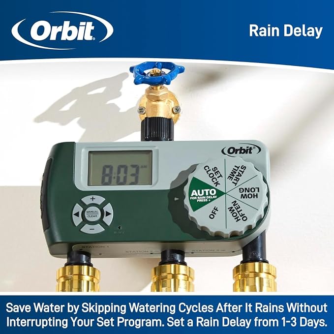 3-Pack Orbit 56082 3-Outlet Hose Watering Timer - Image 6