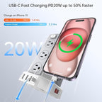 Power Strip Surge Protector, 10 Ft Extension Cord - Image 5