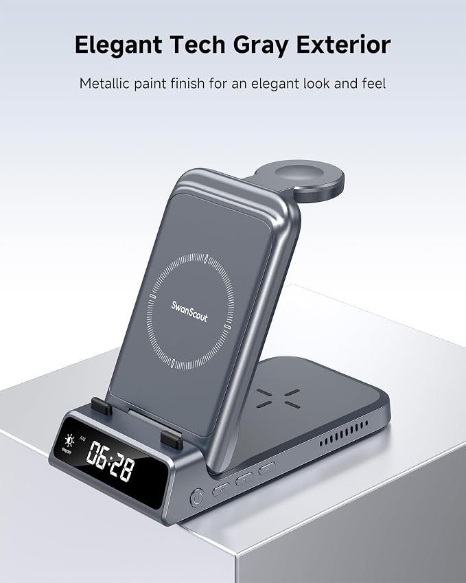 Wireless Charger for iPhone, SwanScout 703A, Charging Station for iPhone - Image 9