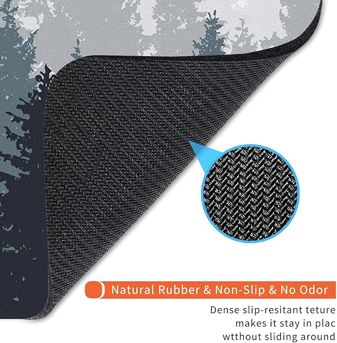 Square Mouse Pad Forest, Personalized Premium-Textured Custom Mouse Mat Design - Image 5