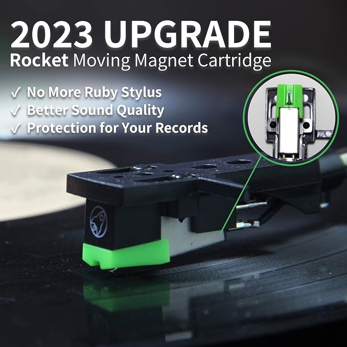 Arkrocket Discovery II 3-Speed Bluetooth Record Player Retro Console Turntable - Image 2