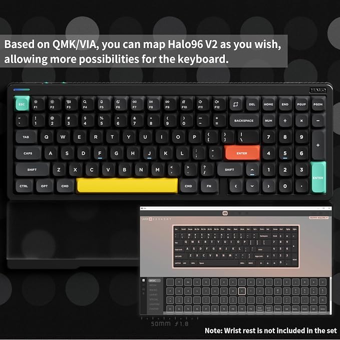 nuphy Halo96 V2 Wireless Keyboard, Gasket Structure, 96% Hot Swappable Gaming - Image 4