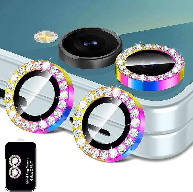 for Samsung Galaxy Z Flip 7 Camera Lens Protector, Individual Metal Ring by Btscase