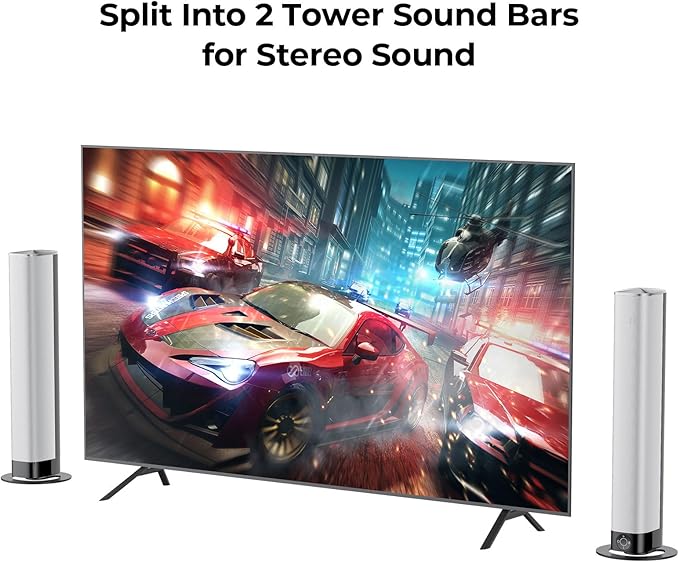 Sound Bar for Smart TV, 80W Soundbar - Image 2