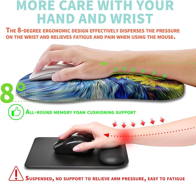Ergonomic Mouse Pad Wrist Support - Image 4