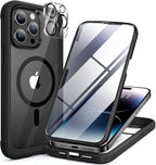 Miracase Magnetic for iPhone 14 Pro Case 6.1 inch, Upgrade Full-Body Clear by Miracase