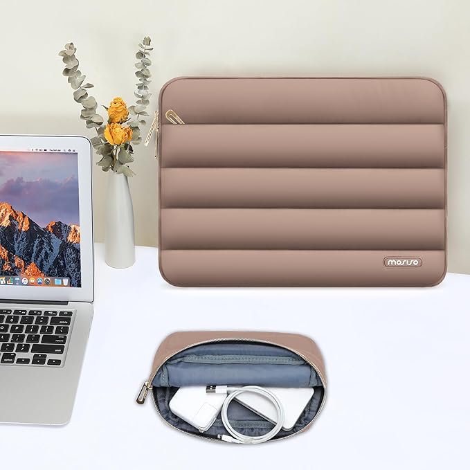 MOSISO 17-17.3 inch Laptop Case, 17.3 inch Puffy Laptop Sleeve Compatible - Image 5