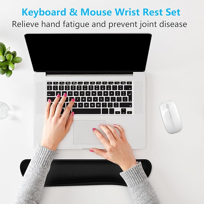 Dapesuom Enlarge Keyboard Wrist Rest, Cute Memory Foam Keyboard Wrist Cushion - Image 7