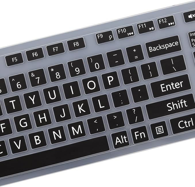 Large Print Keyboard Cover for Dell KM636 KB216 KB216t KB216d KB216p Wired & - Image 3