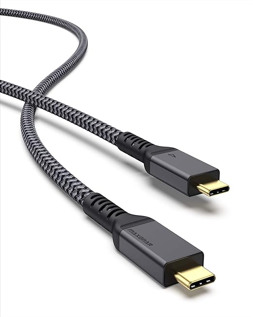 Maxonar Thunderbolt 4 Cable, 240W Thunderbolt Cable 40Gbps Sync 8K/5K@60Hz by Maxonar