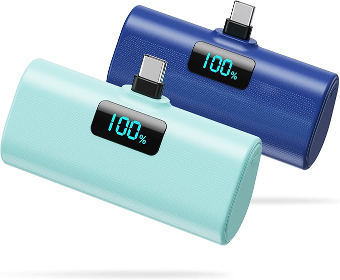 Portable Charger for iPhone 16/15 Series, 5200mAh PD USB C Power Bank Built-in by HETP