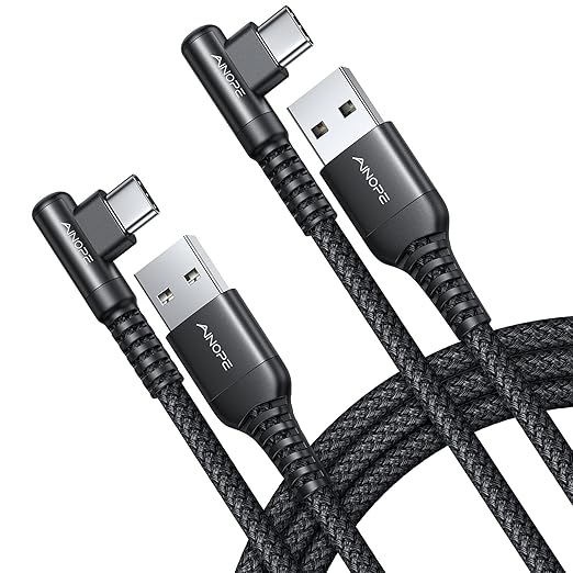 AINOPE USB C Cable Right Angle 3.1A Type C Charger Fast Charging, Resistant by AINOPE10yearsforphoneaccessories