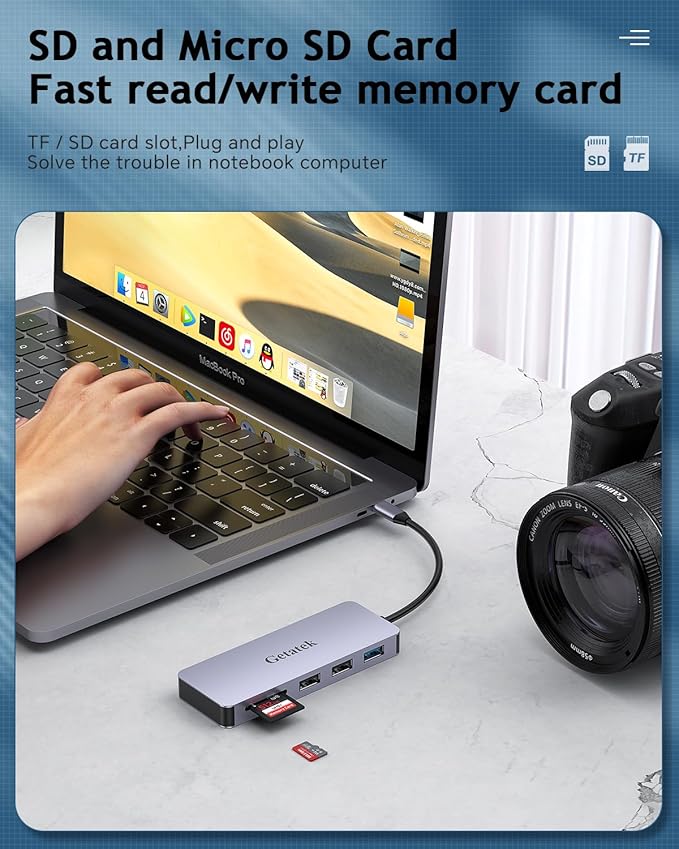 USB C Hub, 7 Ports USB C Multiport Adapter - Image 5