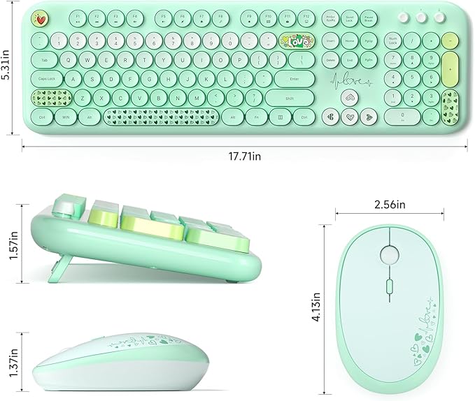 KNOWSQT Wireless Keyboard and Mouse Combo - Image 7