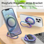 Magnetic-Phone-Grip-Stand-with-Finger-Strap, 4-in-1 Magnetic Ring Holder - Image 2