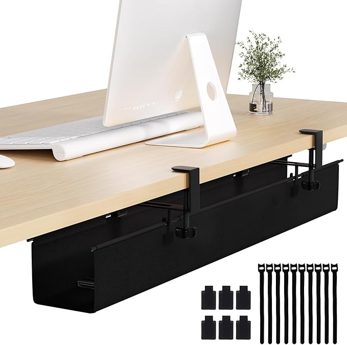 Under Desk Cable Management Tray 39.7" by JOLENSOY