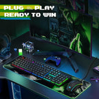 Redragon Updated S107 Gaming Keyboard and Mouse, RGB Gaming Keyboard and 10000 - Image 8