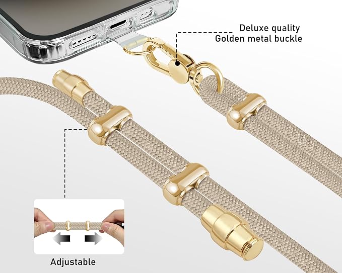 Cell Phone Lanyard Adjustable Crossbody Phone Lanyard *1 Phone Wrist Strap *1 - Image 4