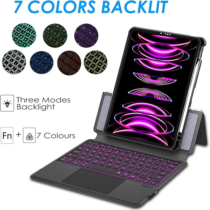 iPad 12.9 Keyboard Case for iPad Pro 12.9 inch 6th 2022/5th 2021/4th 2020/3rd - Image 5
