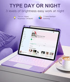 Compatible with iPad Air 11 Inch & Air 5th/Air 4th Generation Case with Keyboard - Image 5