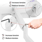 Pixio PS2S White Ultrawide Heavy-Duty Premium Single Monitor Arm Stand Desk - Image 7