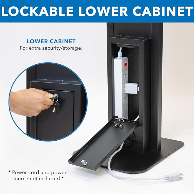 Mount-It! Anti-Theft Tablet Floor Stand Kiosk, Commercial Floor Kiosk - Image 4