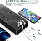 Power Strip 23 in 1, 20 Outlets Surge Protector Wall Mount - Image 4