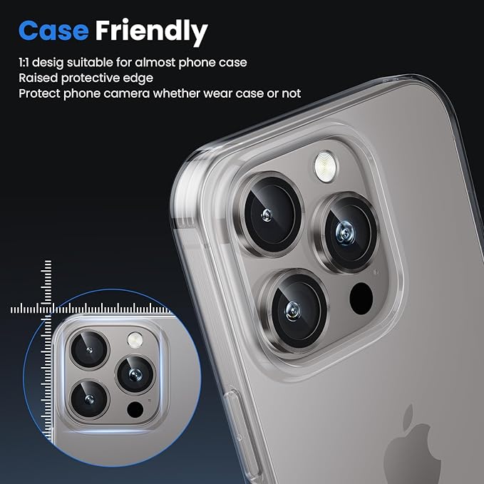 WSKEN for iPhone 16 Pro/iPhone 16 Pro Max Camera Lens Protector - Image 5