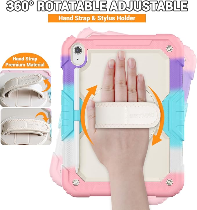 SEYMAC Case for iPad 11th/10th Generation 2025/2022, Sturdy Heavy Duty - Image 3
