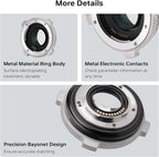 VILTROX EF-M2 Pro Lens Mount Adapter Auto Focus 0.71x Reducer Speed Booster - Image 8