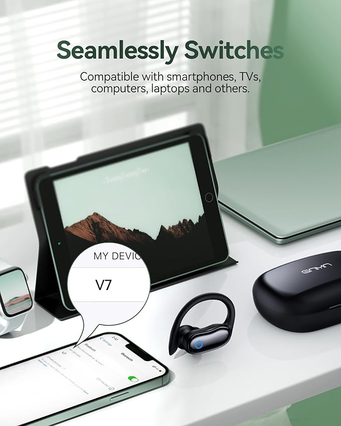 GNMN Active Noise Cancelling Ear Buds Wireless Earbuds 96hrs Playback Bluetooth - Image 7