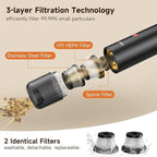 Chuboor Mini Vacuum, Powerful Cordless Rechargeable Hand Held Vacuum - Image 4