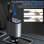 Retractable Car Charger with 100W, 4 in 1 Car Fast Charger - Image 5