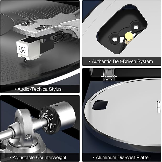 Turntables Belt-Drive Record Player - Image 3