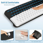 L-Shaped Desk Edge Cushion, 2-Piece Keyboard Wrist Rest, Computer Ergonomic - Image 3