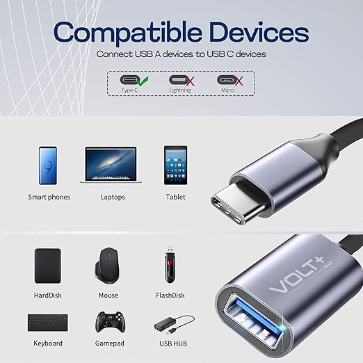 OTG USB-C to USB 3.0 Adapter Thunderbolt 3 Compatible - Image 7