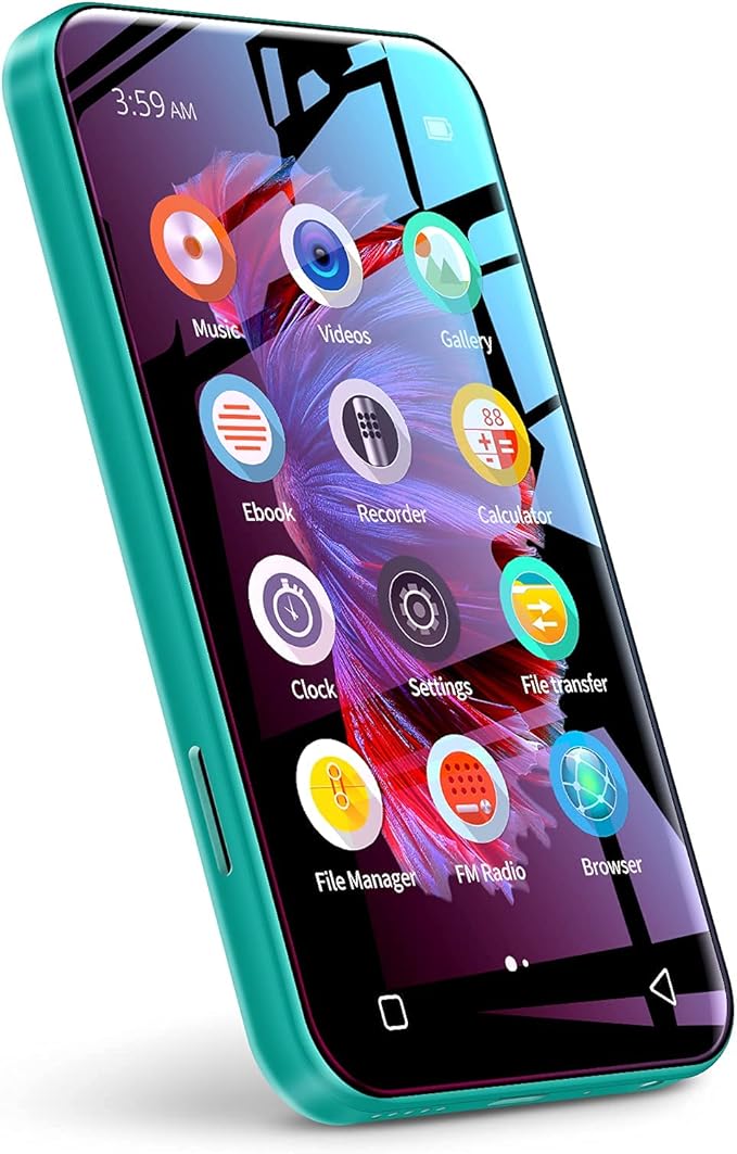 72GB WiFi Mp3 Player with Bluetooth, TIMMKOO 4.0" Full Touch Screen Mp4 Player by TIMMKOO