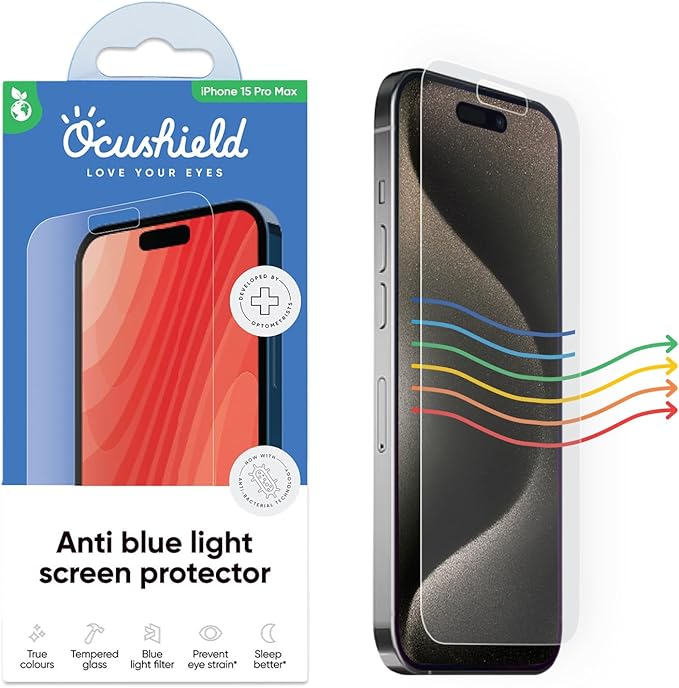 Ocushield Anti Blue Light Tempered Glass Screen Protector by Ocushield-BlueLightFilteringScreenProtectorGlasses