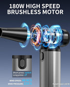 BOBYE Electric Compressed Air Duster & Keyboard Cleaner, 2-in-1 Blower & Vacuum - Image 4