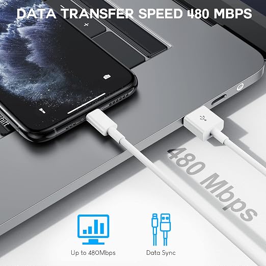 iPhone Charger, 2 Pack 10ft iPhone Charger Data Sync Transfer Lightning Cable - Image 5
