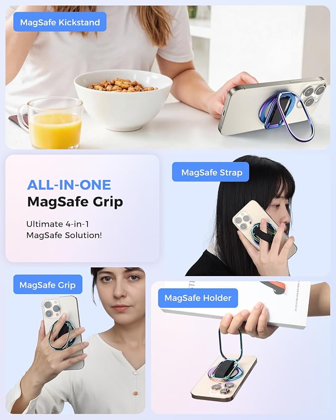 SUPERONE for Magsafe Phone Grip for Magnetic Kickstand Compatible - Image 5