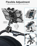 Metal iPad Tablet Mount for Boat Helm, Wheelchair Pole, Golf Cart, Mic Stand - Image 3