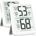Antonki 2-Pack Room Thermometer, Digital Small Hygrometer Indoor Thermometer by Antonki