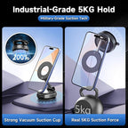 2026 Upgraded Vacuum Magnetic Car Phone Holder 360° Suction Cup Phone Mount - Image 5