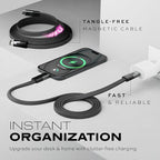 Statik MagStack USB to USB C Cable, Magnetic Anti Tangle Flat A to Type C - Image 7