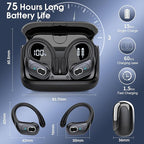 Wireless Earbuds 75hrs Bluetooth 5.4 Headphone Sport, 2026 Bluetooth Earbuds - Image 4