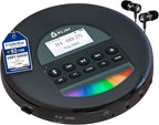 KLIM Nomad - Portable CD Player - with Headphones - Radio FM - Compatible MP3 by KLIMTechnologies