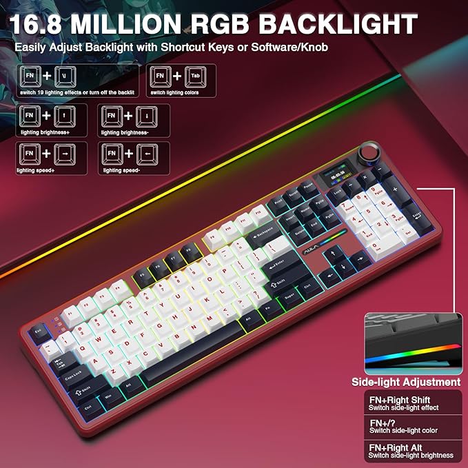 AULA F108 PRO - Wireless Mechanical Keyboard - Image 7
