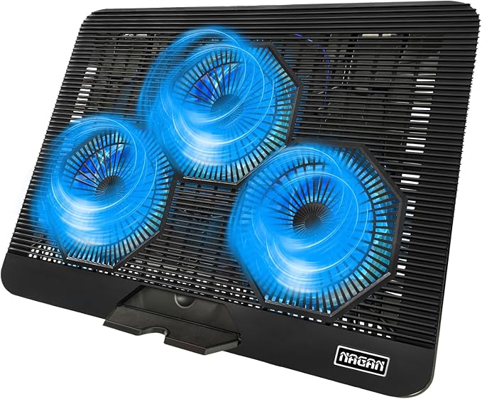 NAGAN Laptop Cooling Pad with Dual USB Ports, USB Powered Cooling Pad by NAGAN